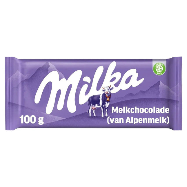 Milka Alpenmelk 100g – Halal & Vegetarische Melkchocolade Reep 🍫💜 Milka