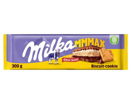 Milka Mmmax Choco-Swing 300g – Halal Chocoladereep met Biscuit & Melkcrème 🍫🍪 Milka