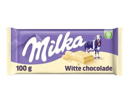 Milka Witte Chocolade 100g – Halal & Vegetarische Alpenmelk Witte Reep 🤍🍫 Milka