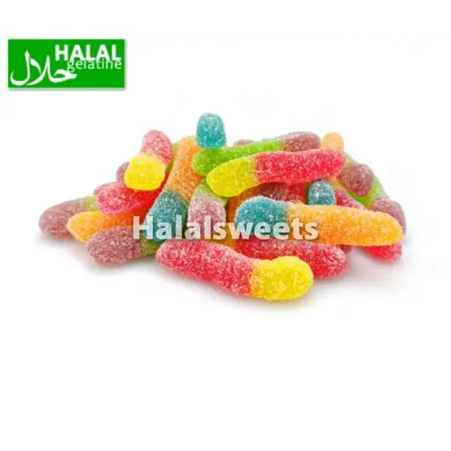 Jake Sour Worms – 100% Halal Zure Snoep Wormen – Fruitmix | Soft & Chewy Candy Jake