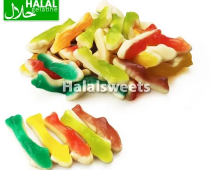 Jake Sharks – Halal Haai Gummies – Zachte Fruit Snoep Haaitjes (Halal Candy) Jake