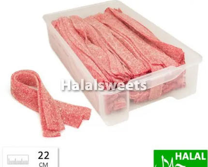 Jake Sour Strawberry Belts – Halal Zure Aardbei Snoepmatten Jake