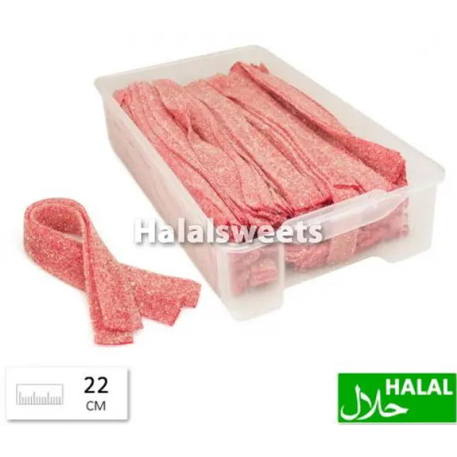 Jake Sour Strawberry Belts – Halal Zure Aardbei Snoepmatten Jake