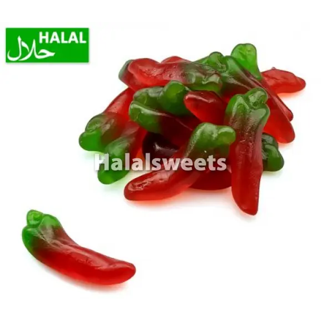 DP Mini Jelly Chili Peppers – Halal Chili Peper Gummies – Zoet & Light Spicy Candy (Halal) DP