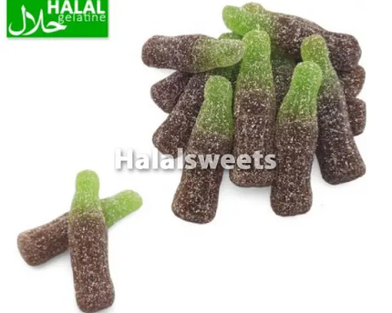 Jake Sour Cola Bottles – Halal Zure Cola Flesjes Gummies – Sour Cola Candy (Halal) Jake