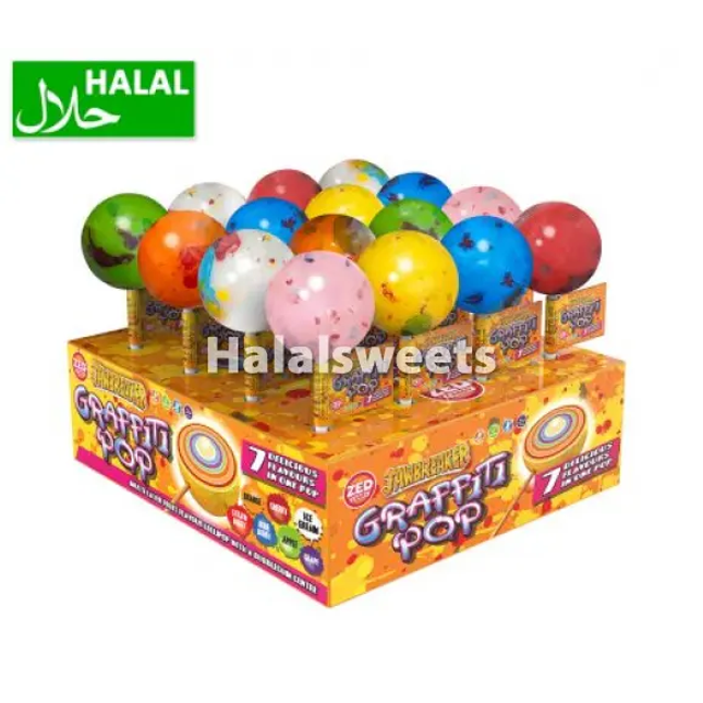Zed Graffiti Pop – Halal-Friendly Fruit Lolly Zed Candy