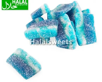 Jake Sour Blue Raspberry Wedges – Halal Zure Blauwe Framboos Gummies – Sour Candy (Halal) Jake