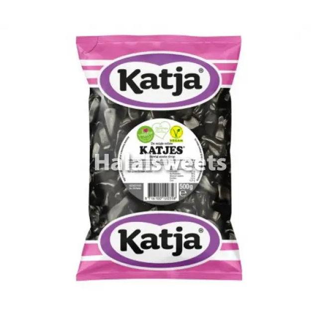 Katja Katjes Drop 500g – Vegan Zoete Drop – Halal Friendly & Gelatinevrij Katja