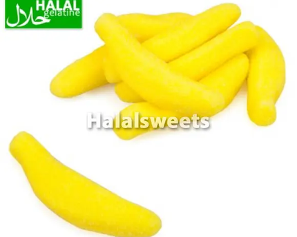 Jake Sugared Bananas – Halal Bananen Snoepjes – Suiker Banaan Gummies (Halal Candy) Jake