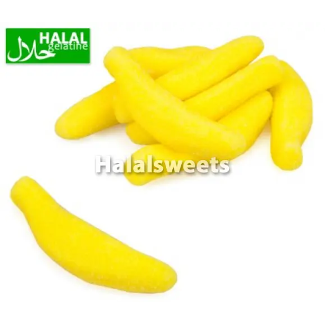 Jake Sugared Bananas – Halal Bananen Snoepjes – Suiker Banaan Gummies (Halal Candy) Jake