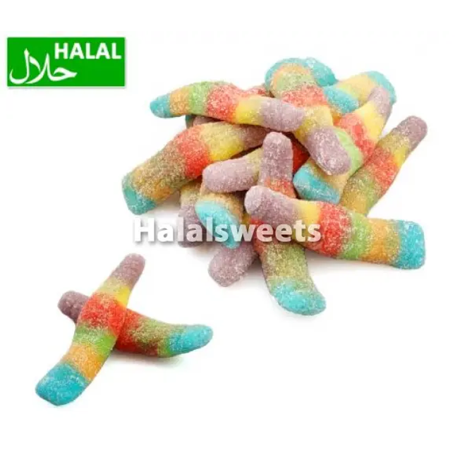 DP Sour Multicolour Bottles – Halal Zure Frisse Flesjes – Sour Fruit Gummies (Halal Candy) DP